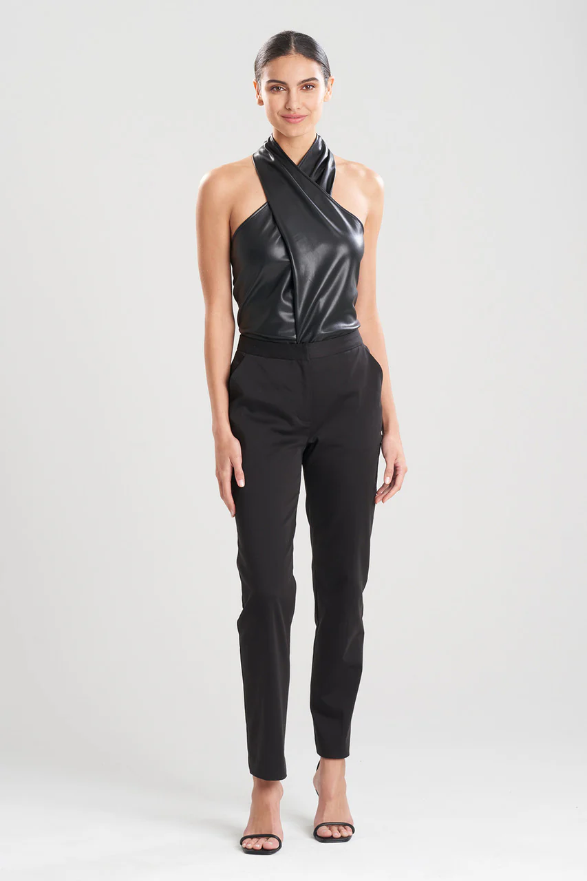 Cotton Sateen Tapered Pants - Image 2