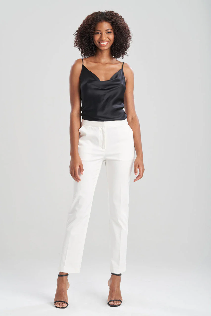 Cotton Sateen Tapered Pants - Image 3