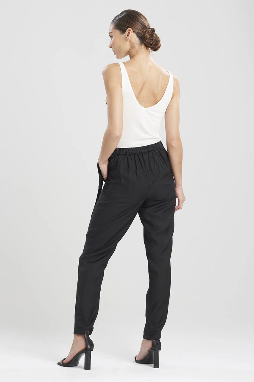 Cotton Silk Tapered Pants - Image 2