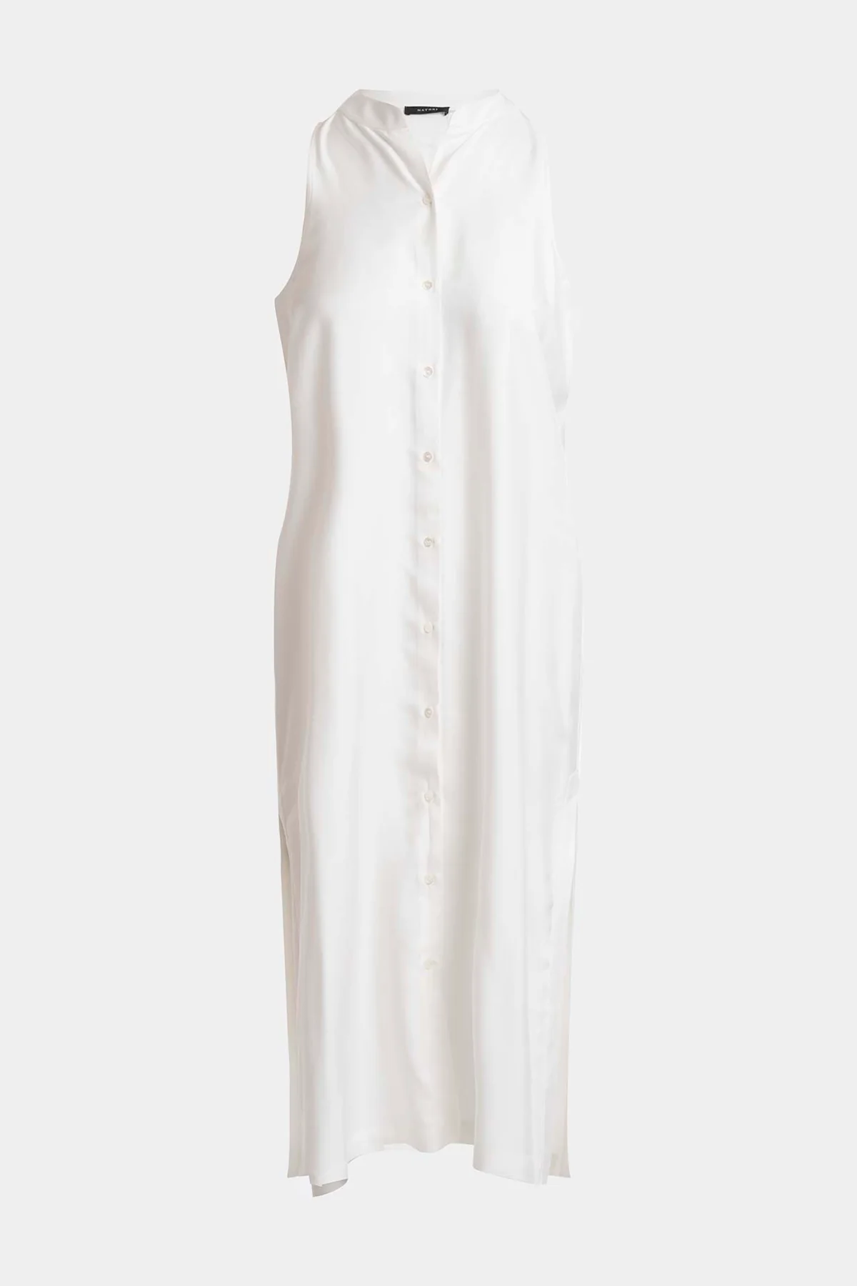 Cotton Silk Twill Sleeveless Tunic - Image 4