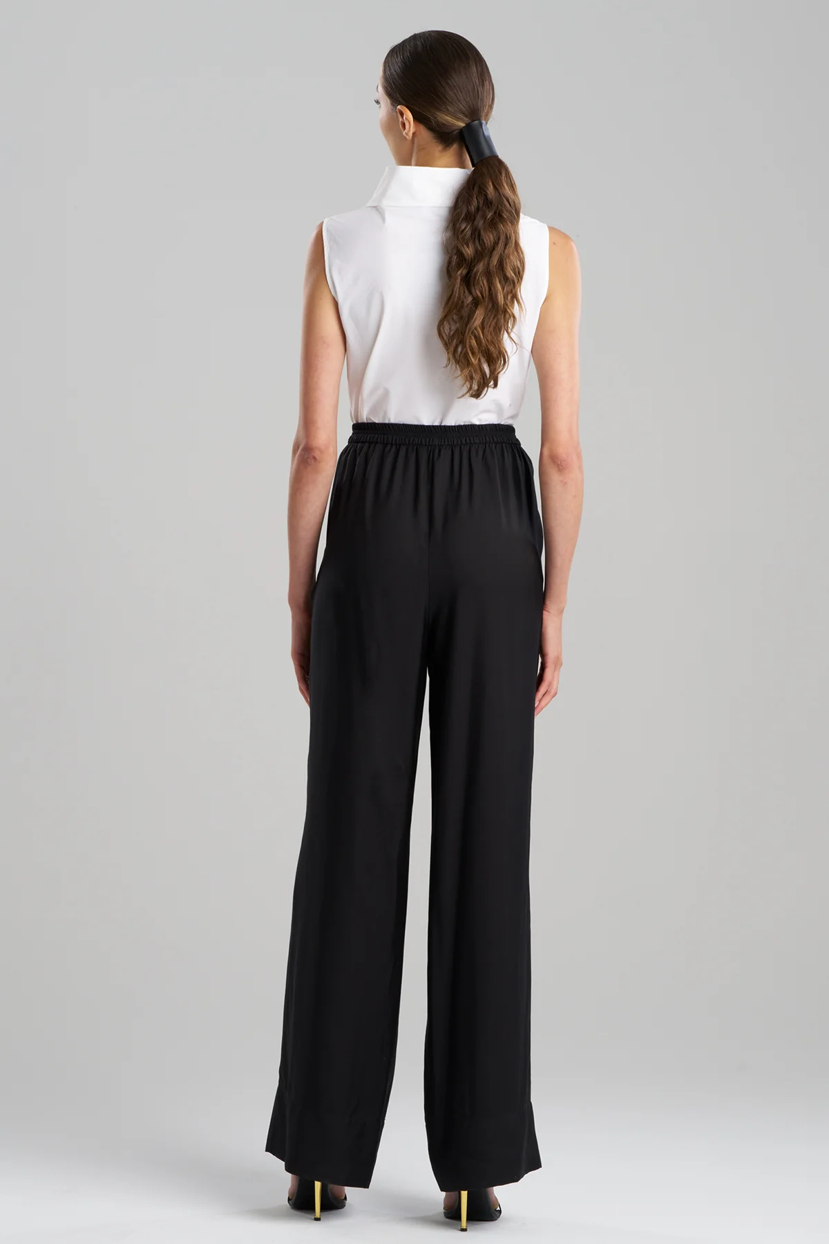Cotton Silk Twill Trousers - Image 2