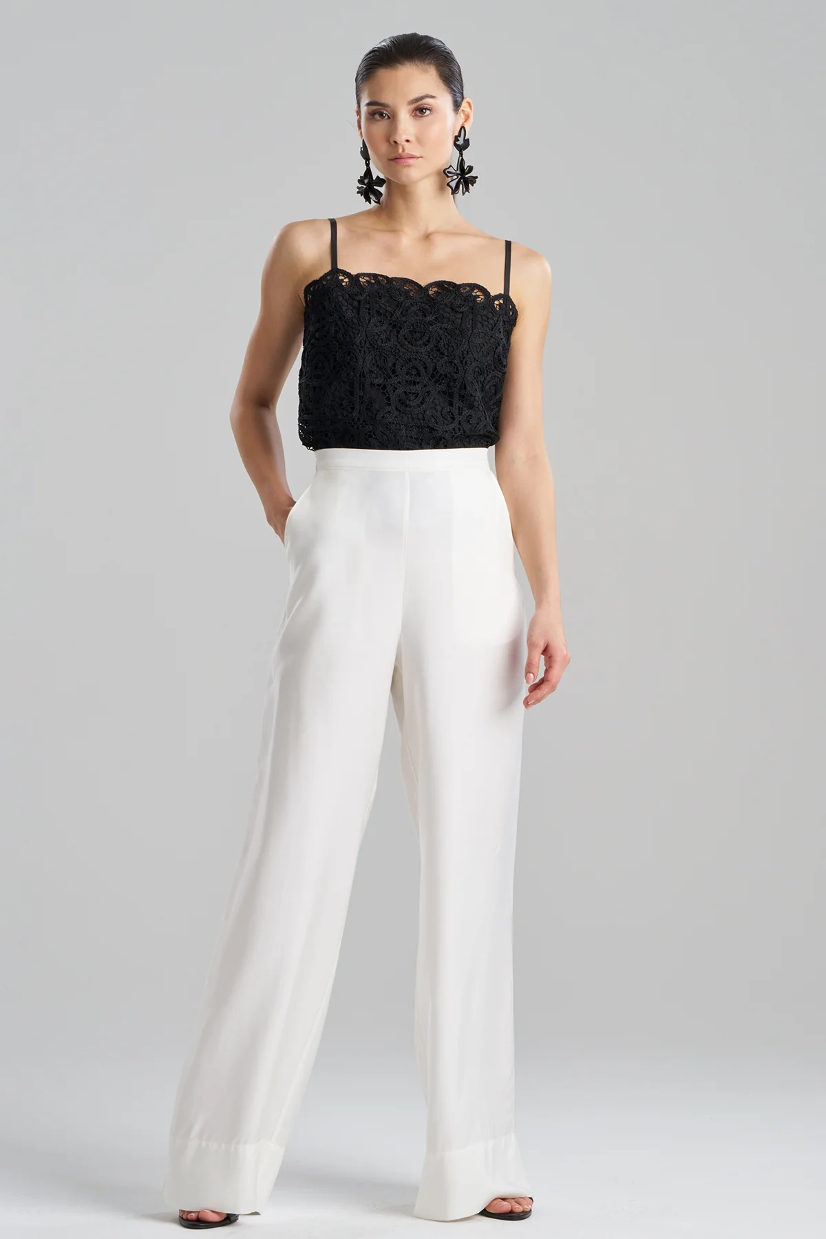 Cotton Silk Twill Trousers