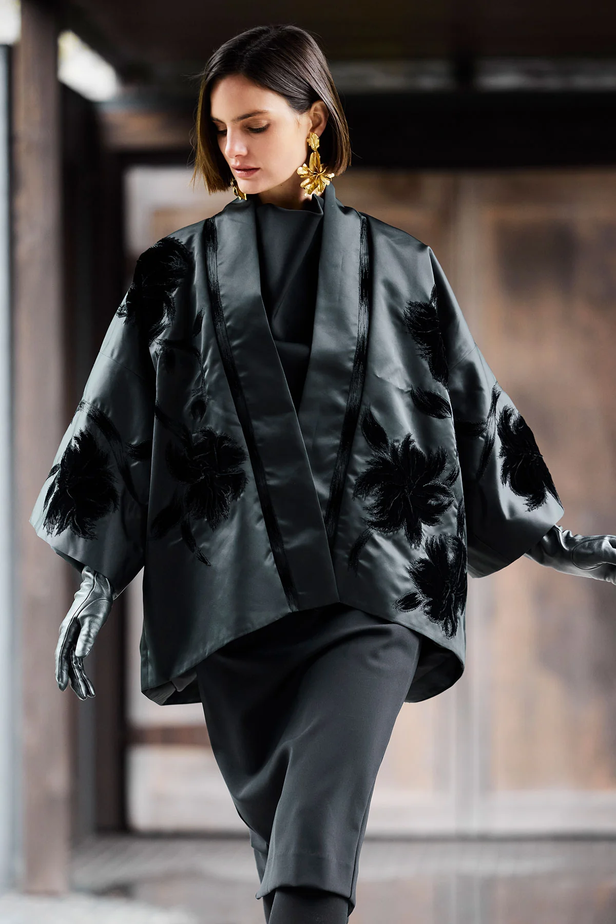 Couture Duchess Satin Coat