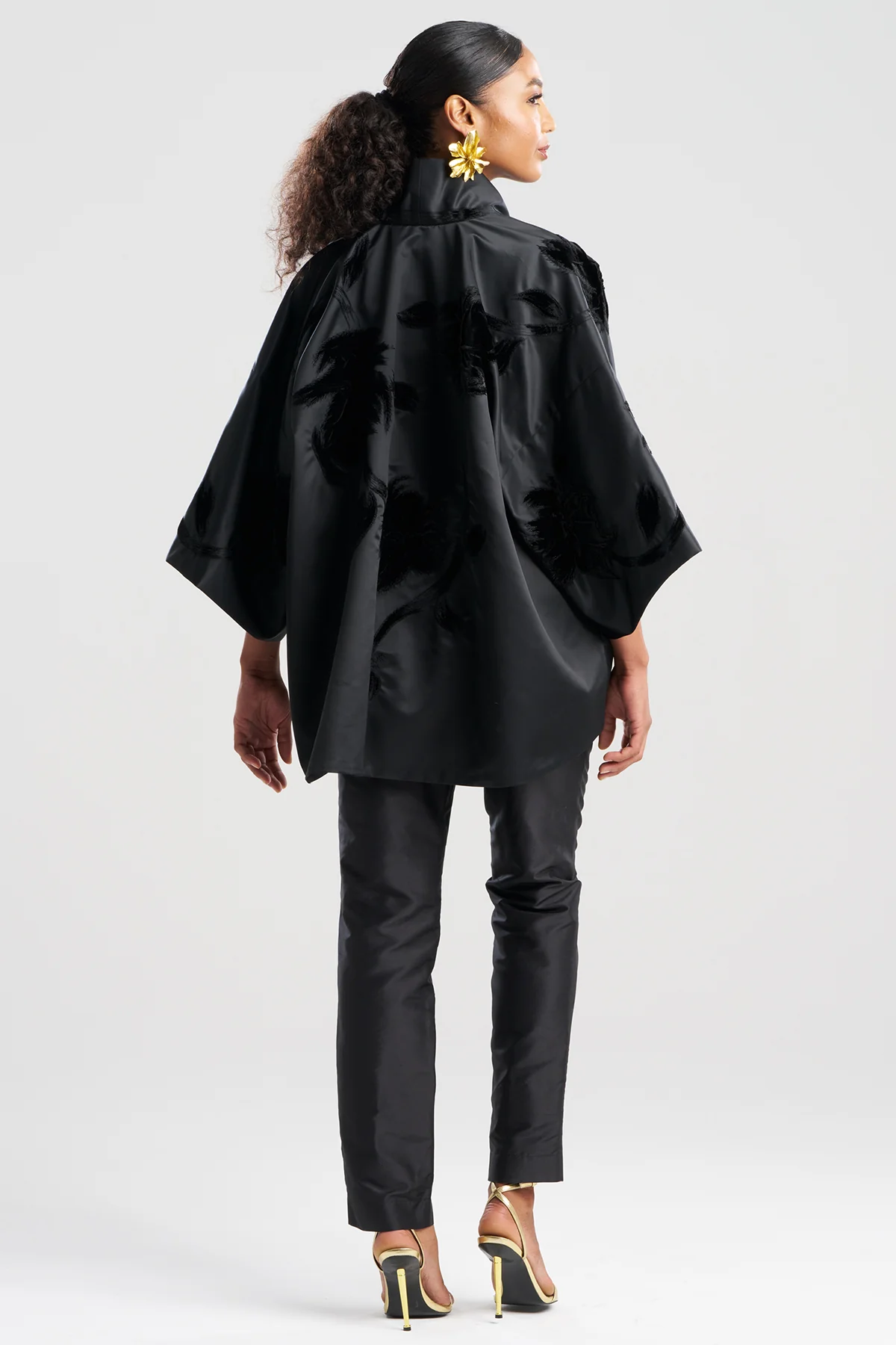 Couture Duchess Satin Coat - Image 3