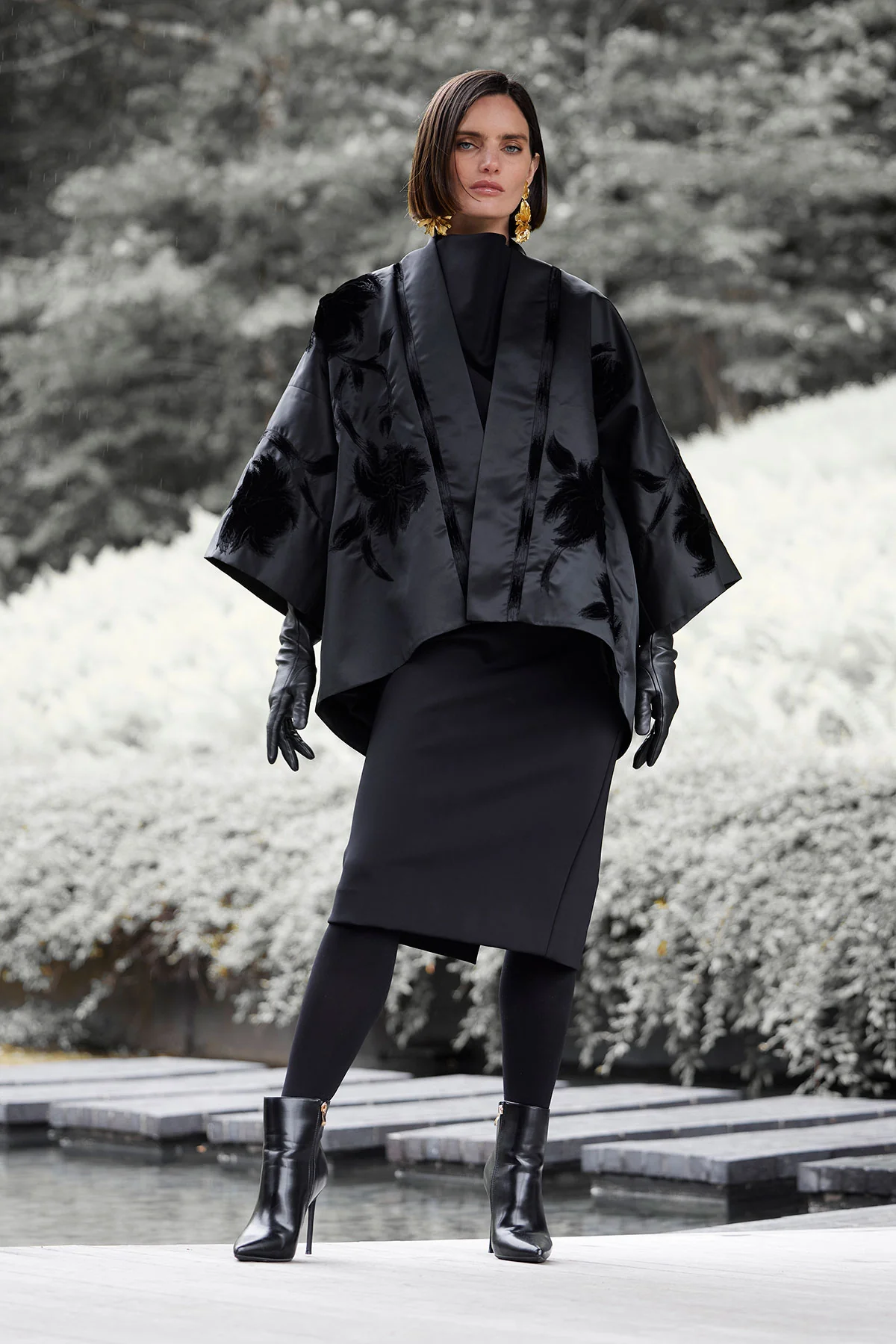 Couture Duchess Satin Coat - Image 4