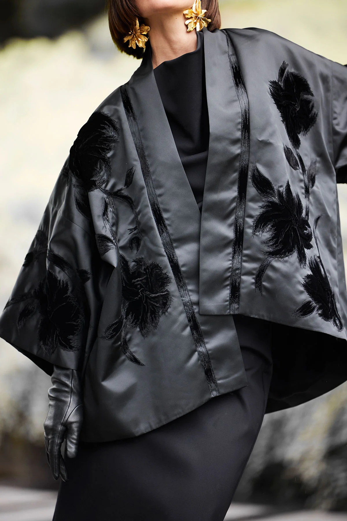 Couture Duchess Satin Coat - Image 5