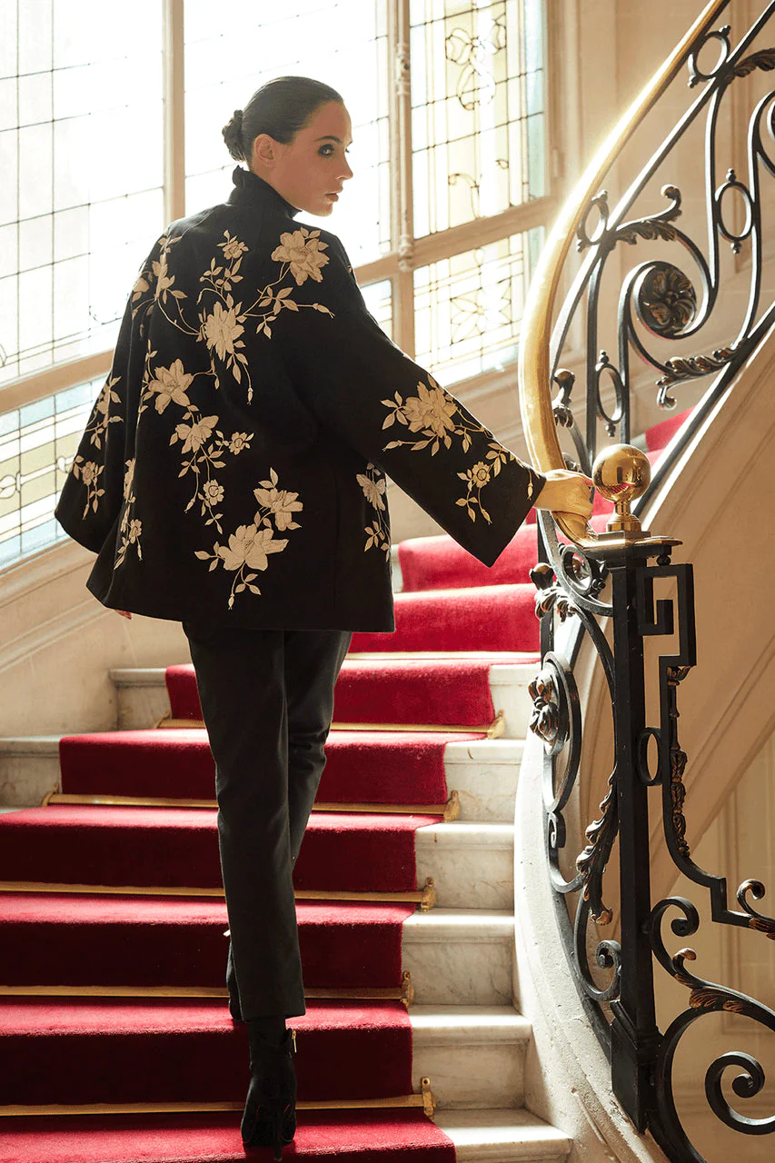 Couture Felt Embroidered Coat - Image 3