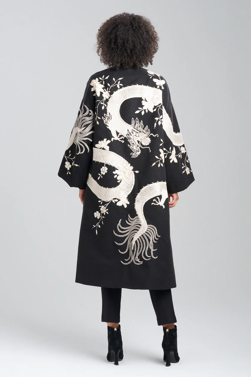 Couture Felt Embroidered Dragon Coat - Image 2