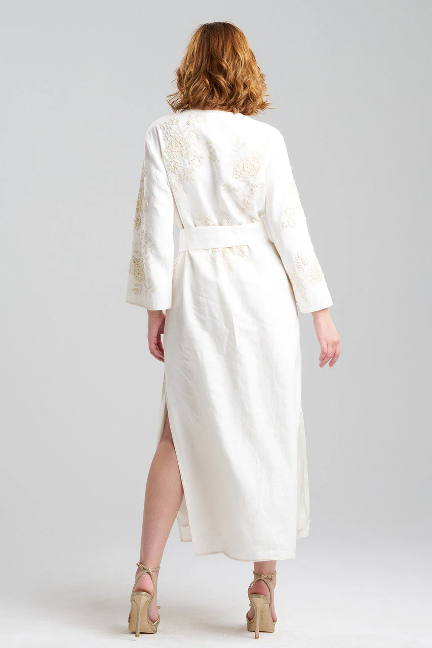 Couture Luxe Linen Embroidered Caftan - Image 2