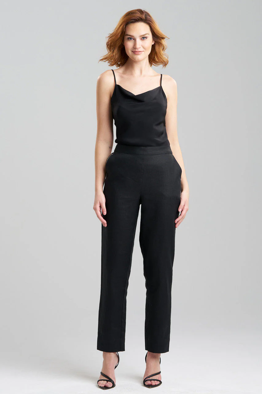 Couture Luxe Linen Tapered Pants