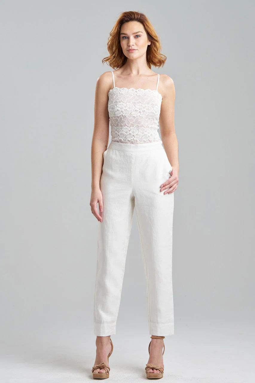 Couture Luxe Linen Tapered Pants