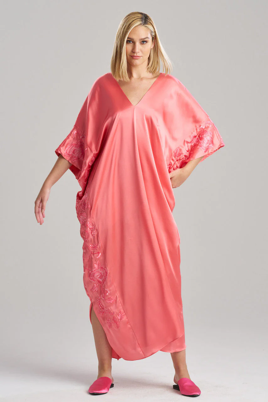Couture Malaga Embroidered Silk Caftan