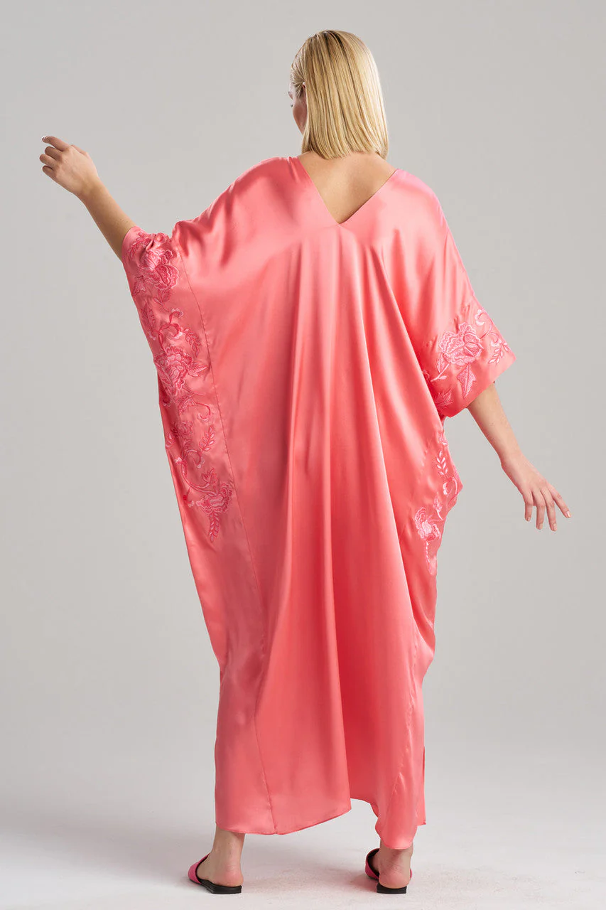 Couture Malaga Embroidered Silk Caftan - Image 2