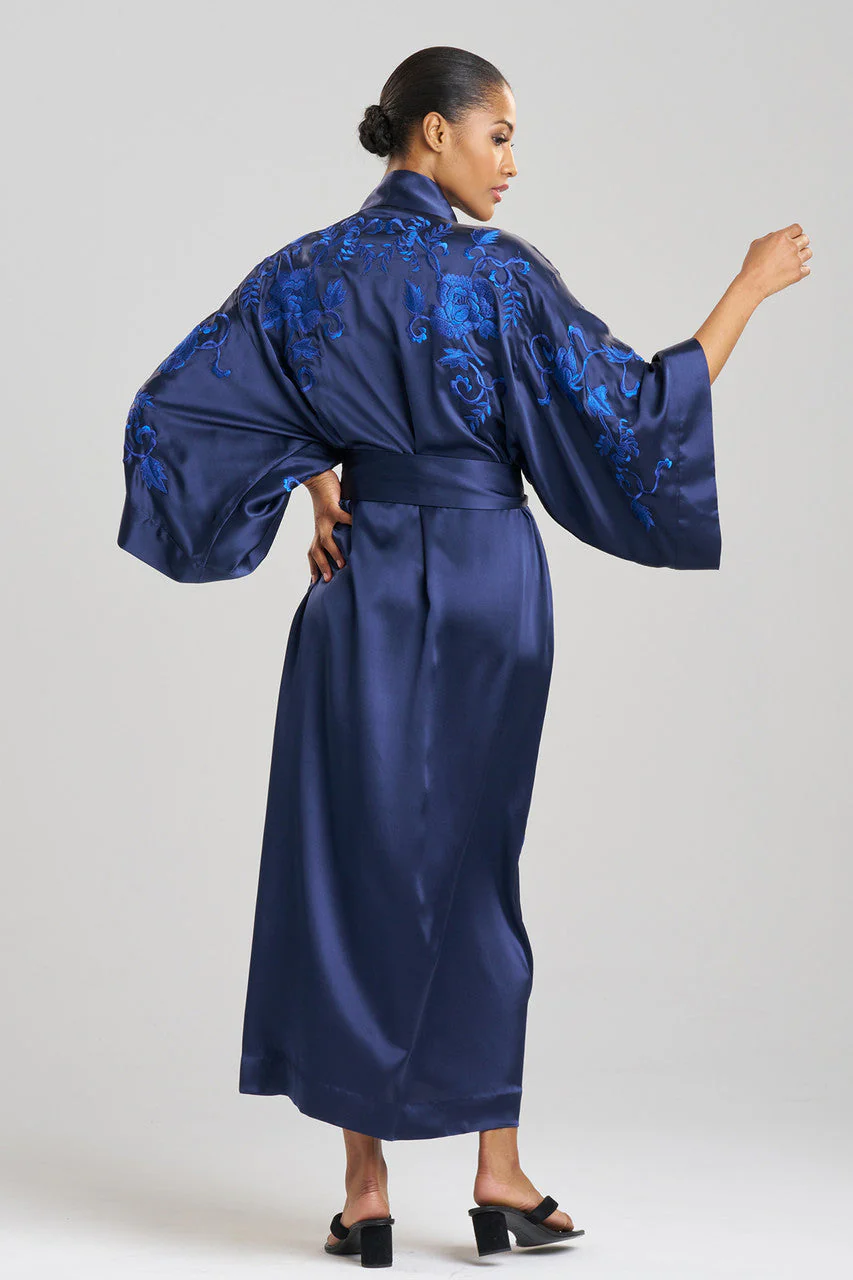 Couture Malaga Embroidered Silk Robe - Image 4