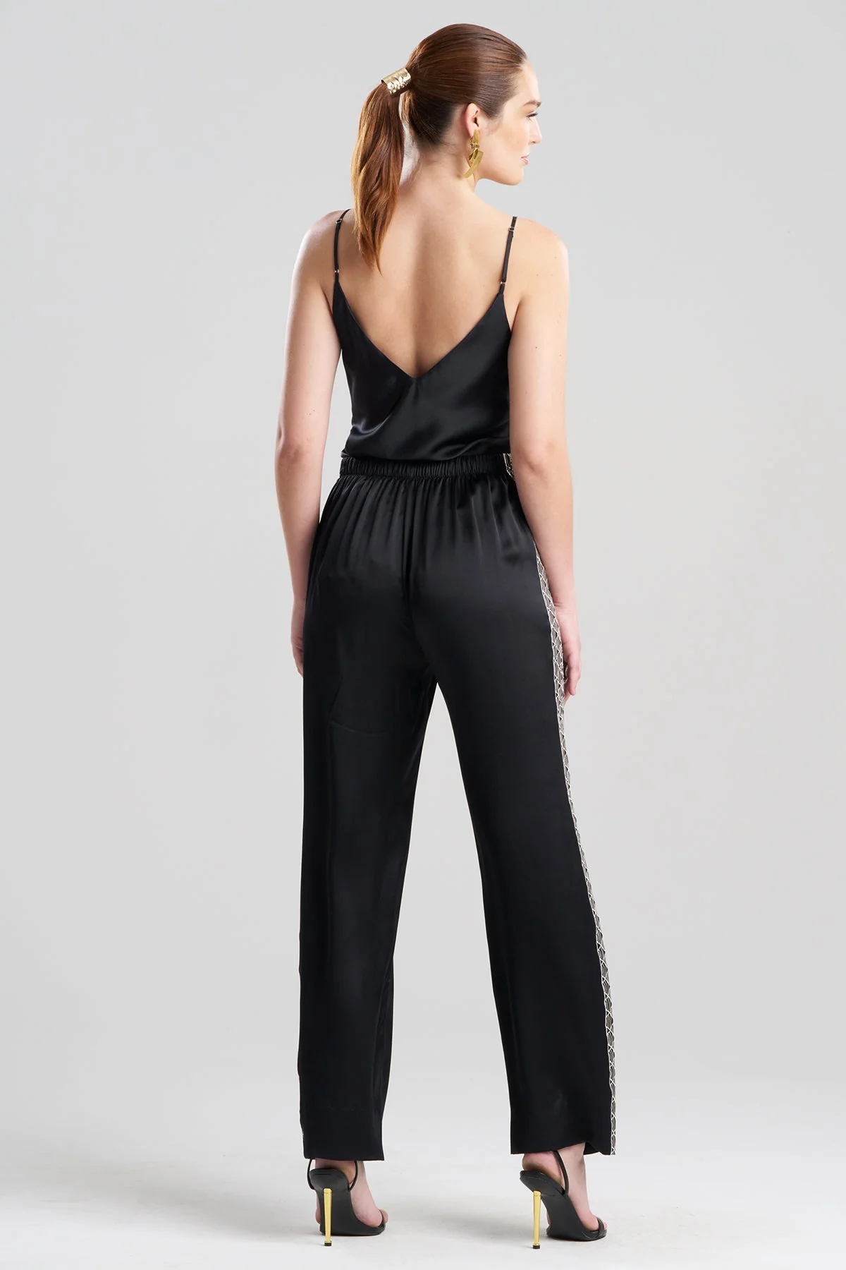 Couture Nara Embroidered Silk Pants - Image 2