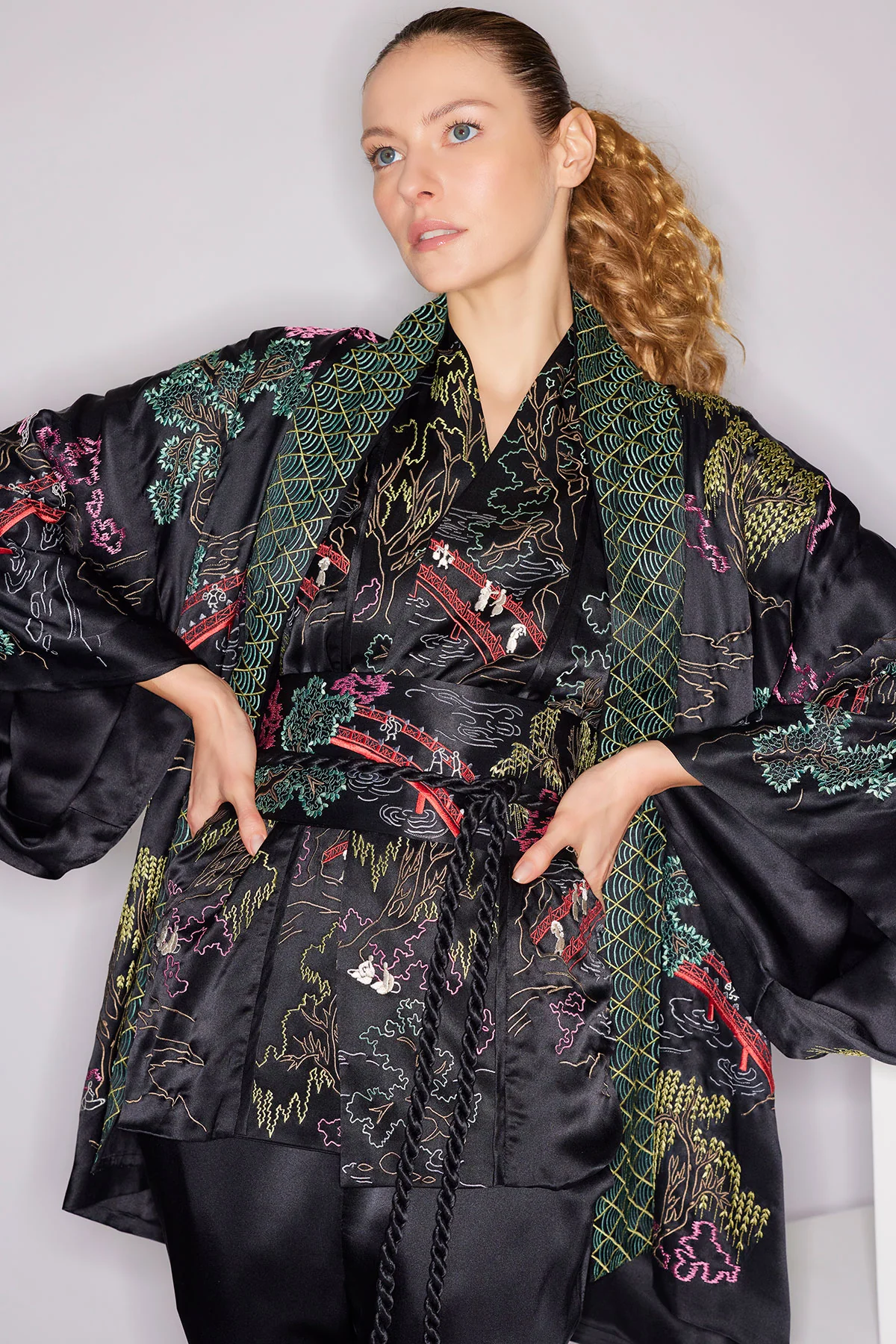 Couture Nara Multi Embroidered Silk Vest - Image 4