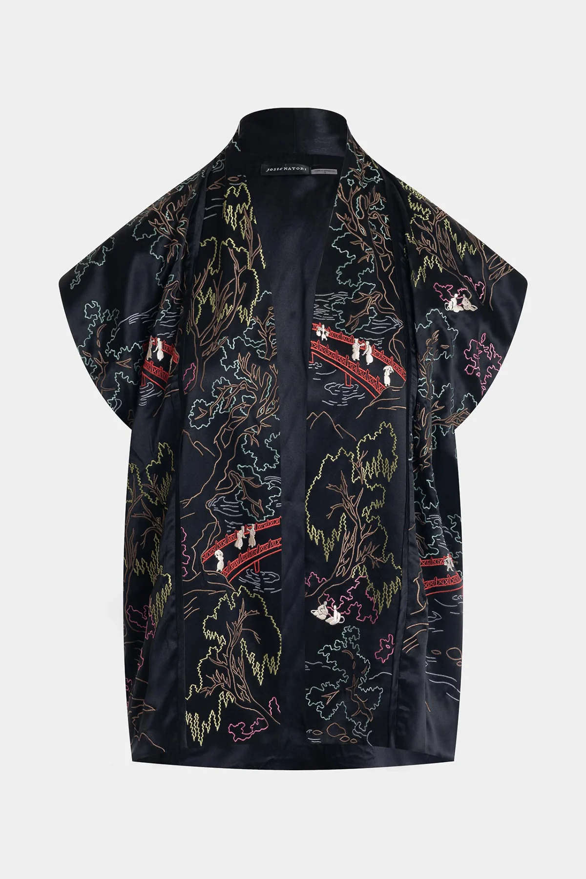 Couture Nara Multi Embroidered Silk Vest - Image 6