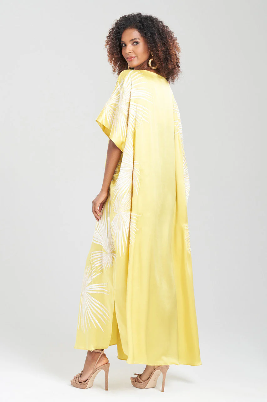 Couture Palawan Embroidered Silk Caftan - Image 2