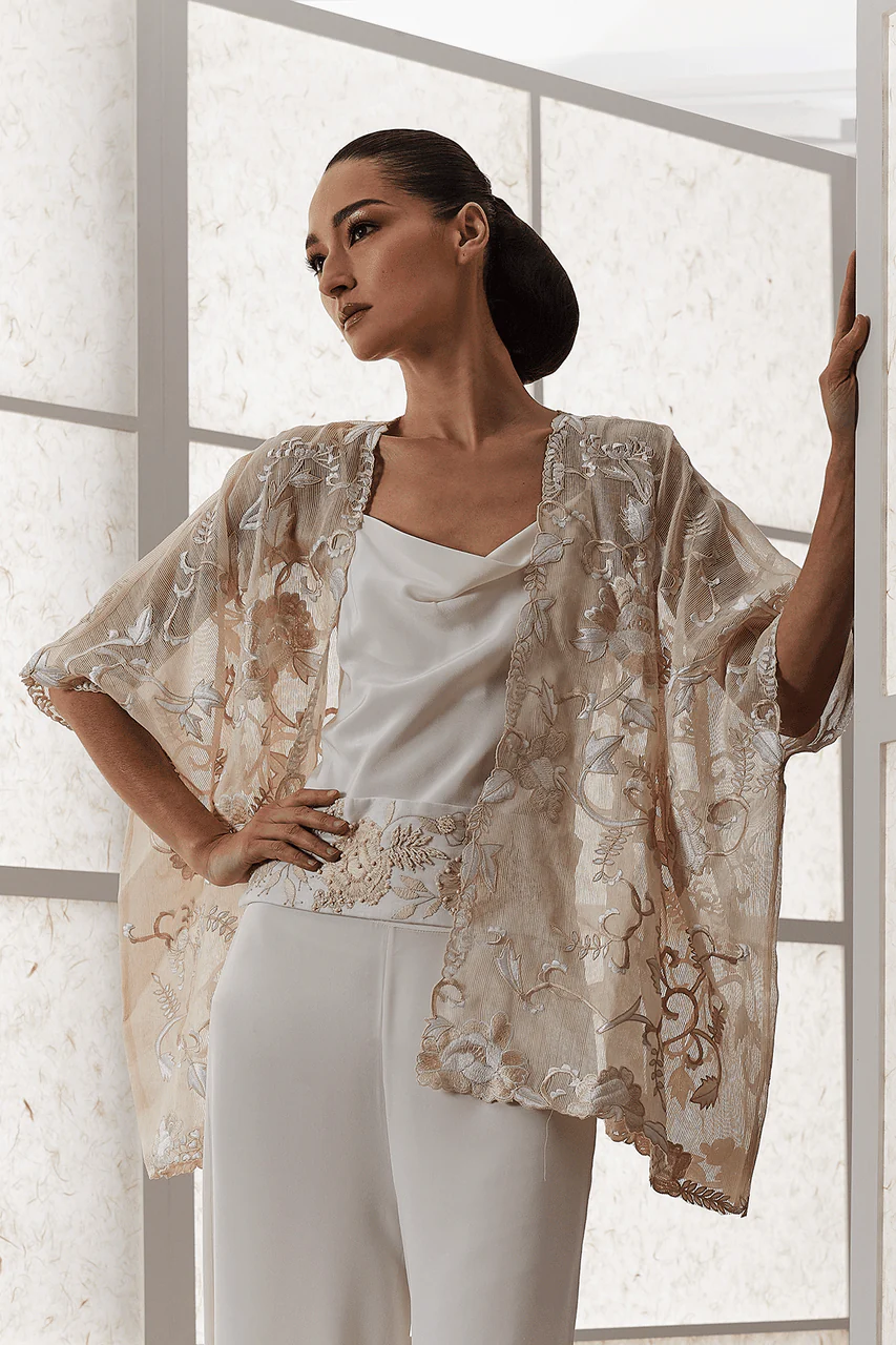 Couture Silk Crepe Cowl Cami - Image 3