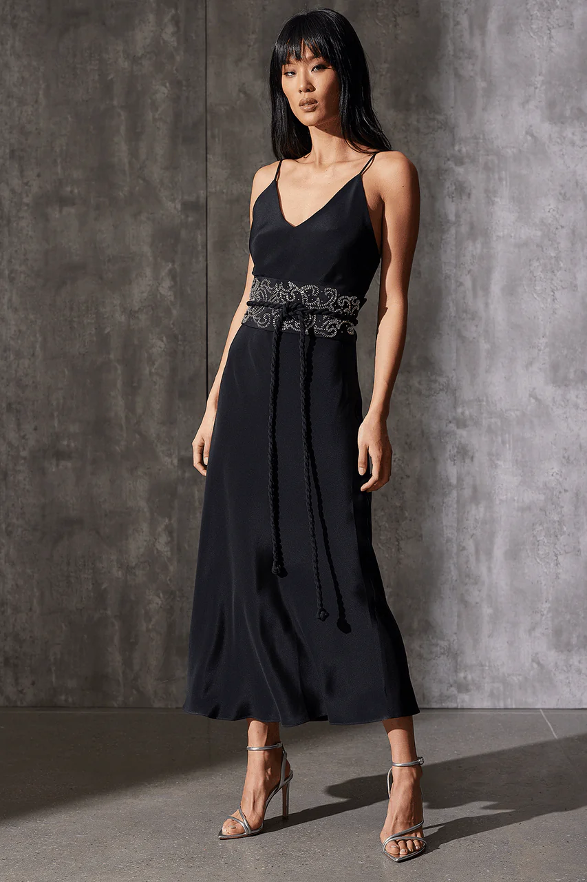 Couture Silk Crepe Gown - Image 5