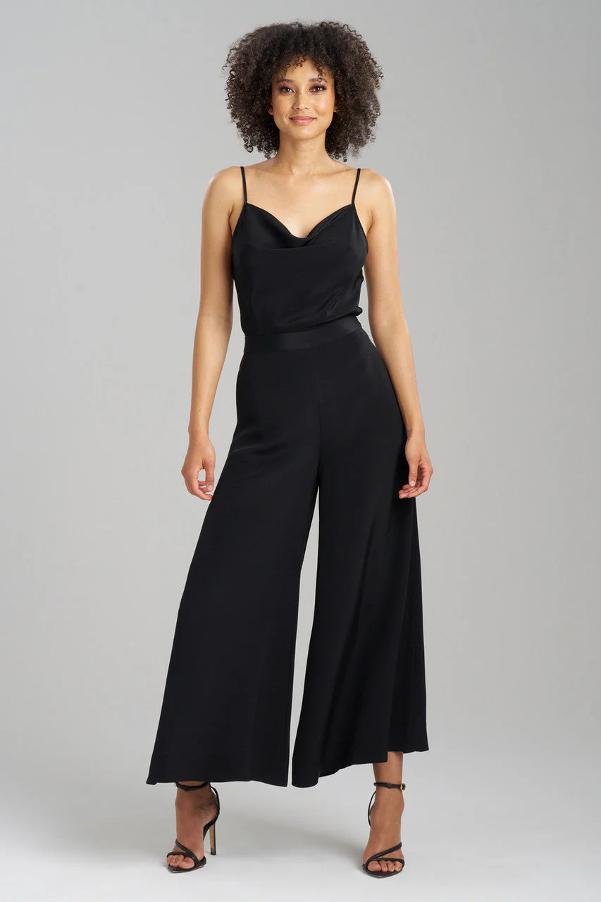 Couture Silk Crepe Palazzo Pants