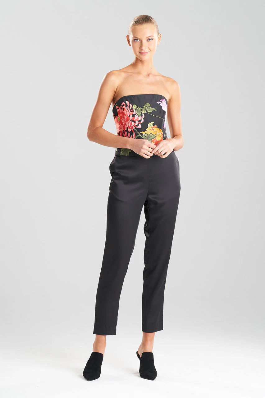 Couture Silk Taffeta Applique Bustier
