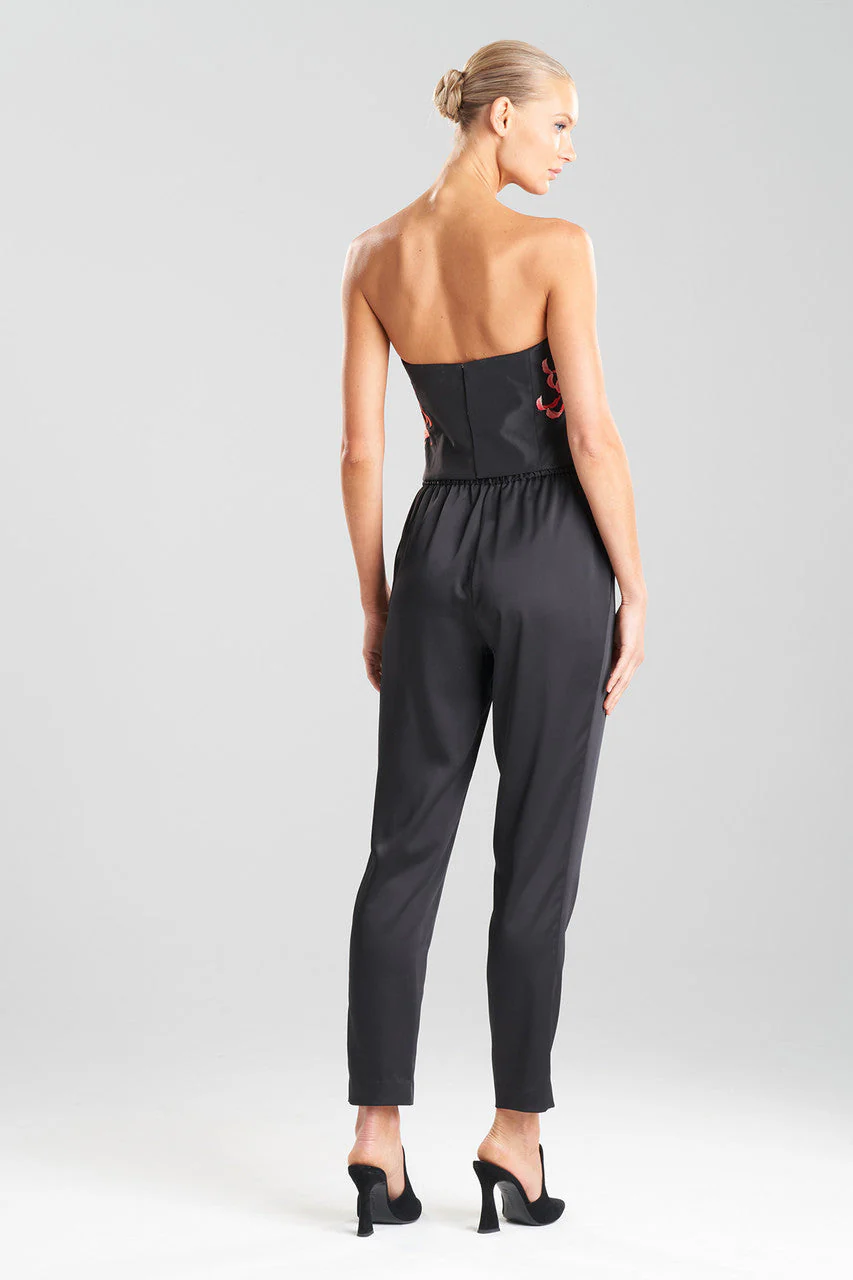 Couture Silk Taffeta Applique Bustier - Image 2