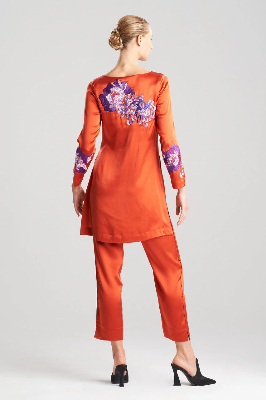 Couture Sumida Embroidered Silk Tunic - Image 2