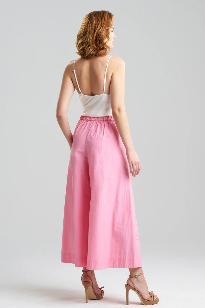 Couture Techno Poplin Palazzo Ankle Pants - Image 2