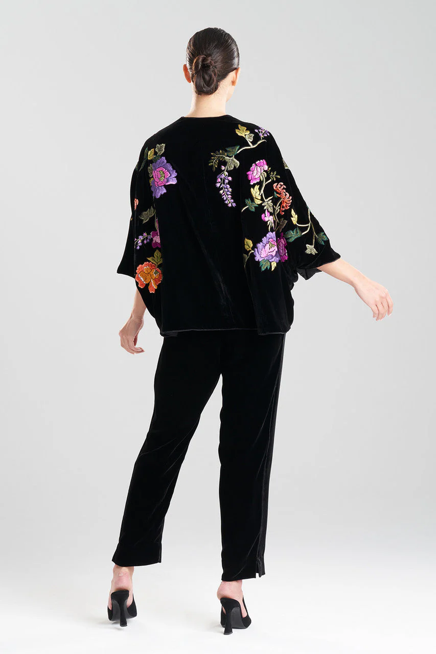 Couture Velvet Cocoon Embroidered Topper - Image 2