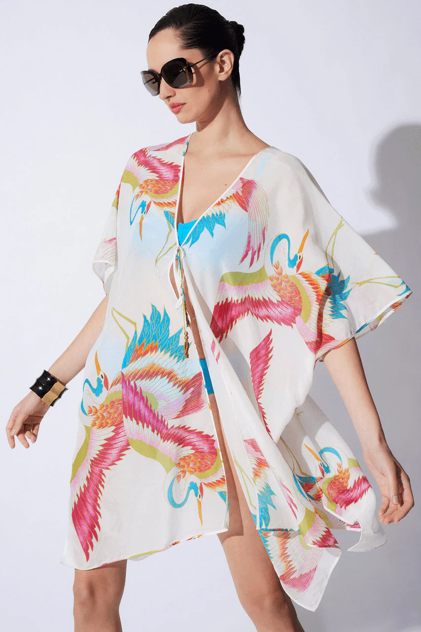 Crane Cotton Silk Sheer Cover-Up - Image 2