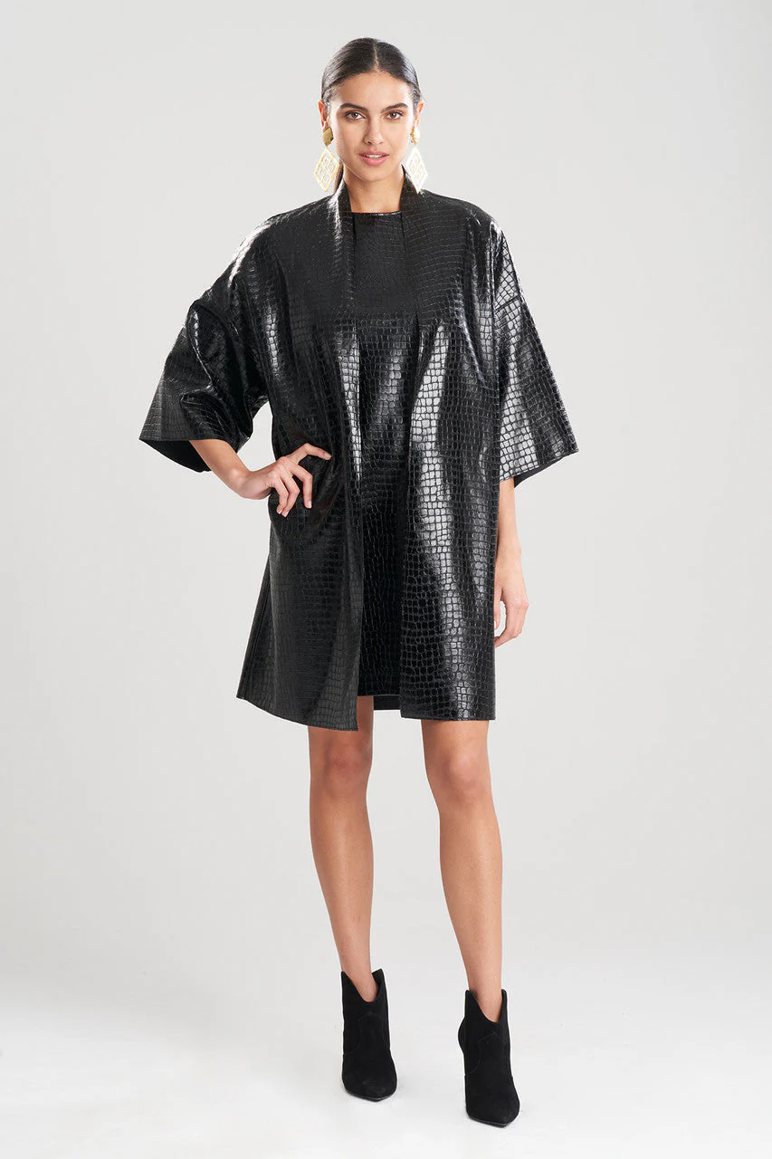 Croc Vegan Leather Kimono Topper - Image 3