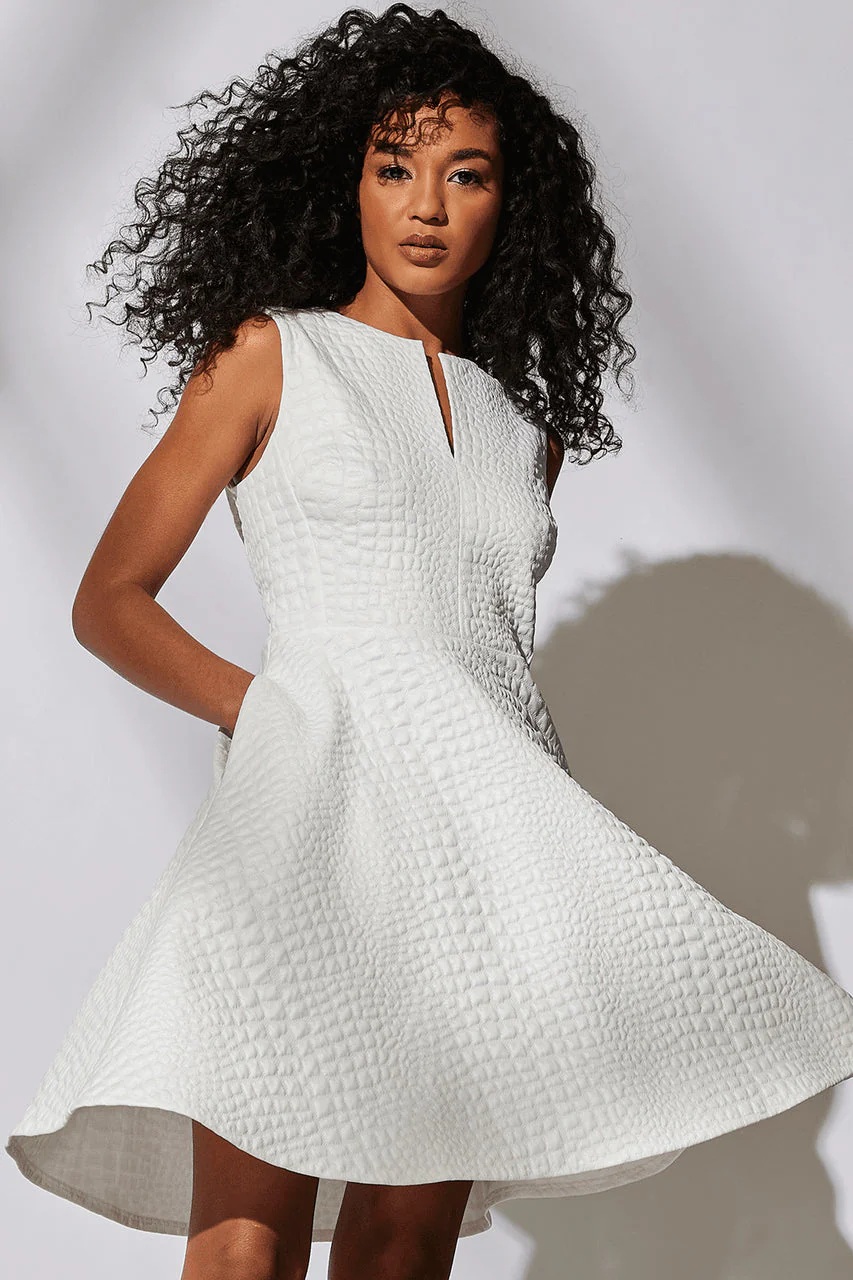 Crocodile Jacquard Dress