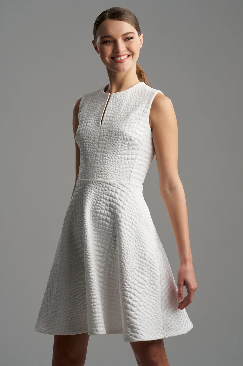 Crocodile Jacquard Dress - Image 4
