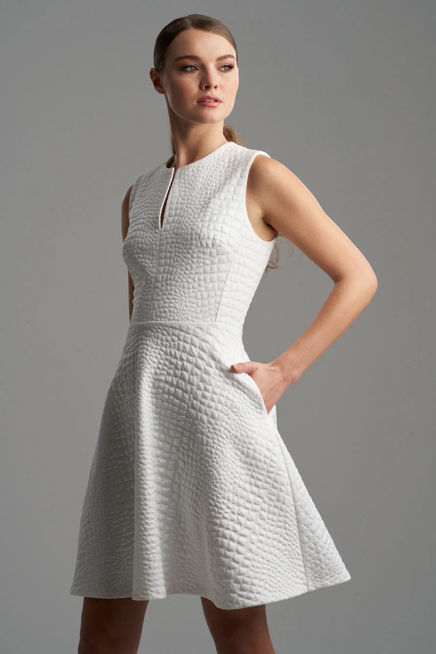 Crocodile Jacquard Dress - Image 5
