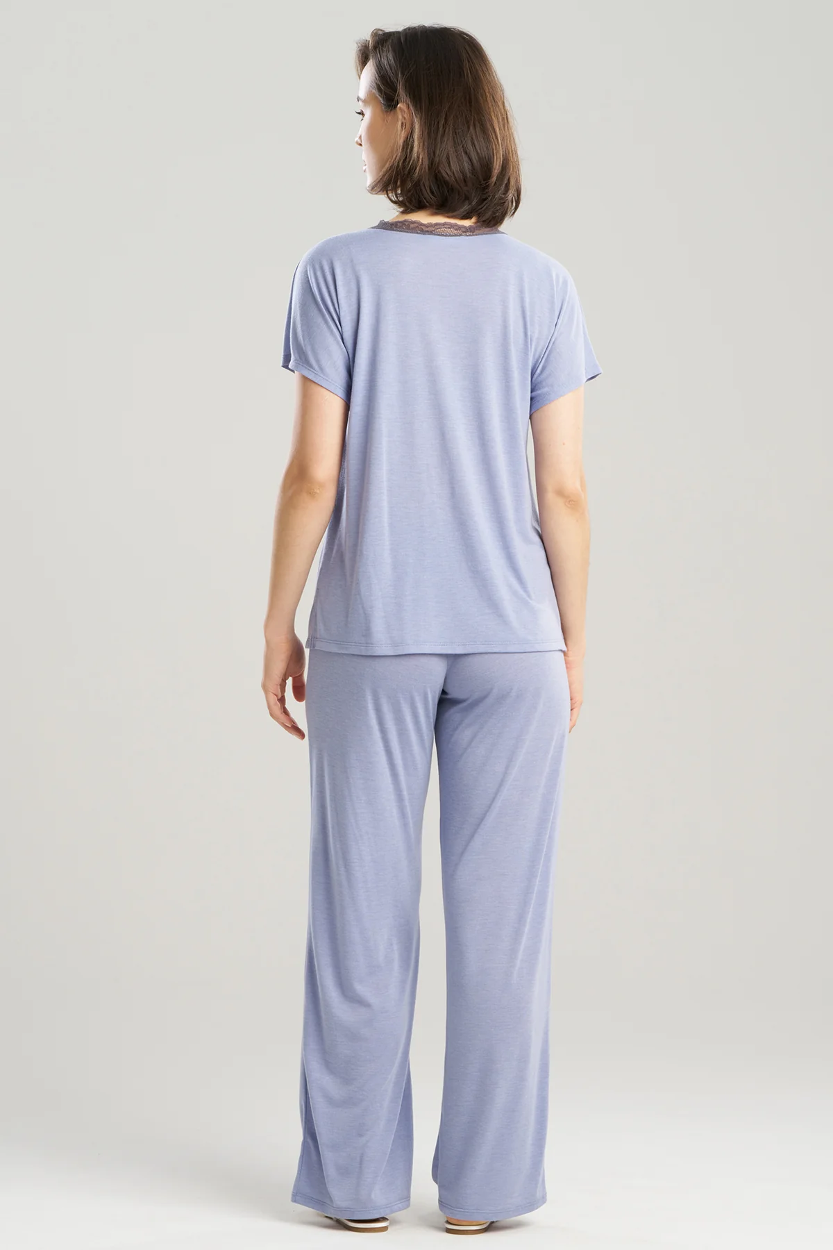 Dhalia Knit Jersey Lace Short Sleeve PJ - Image 2