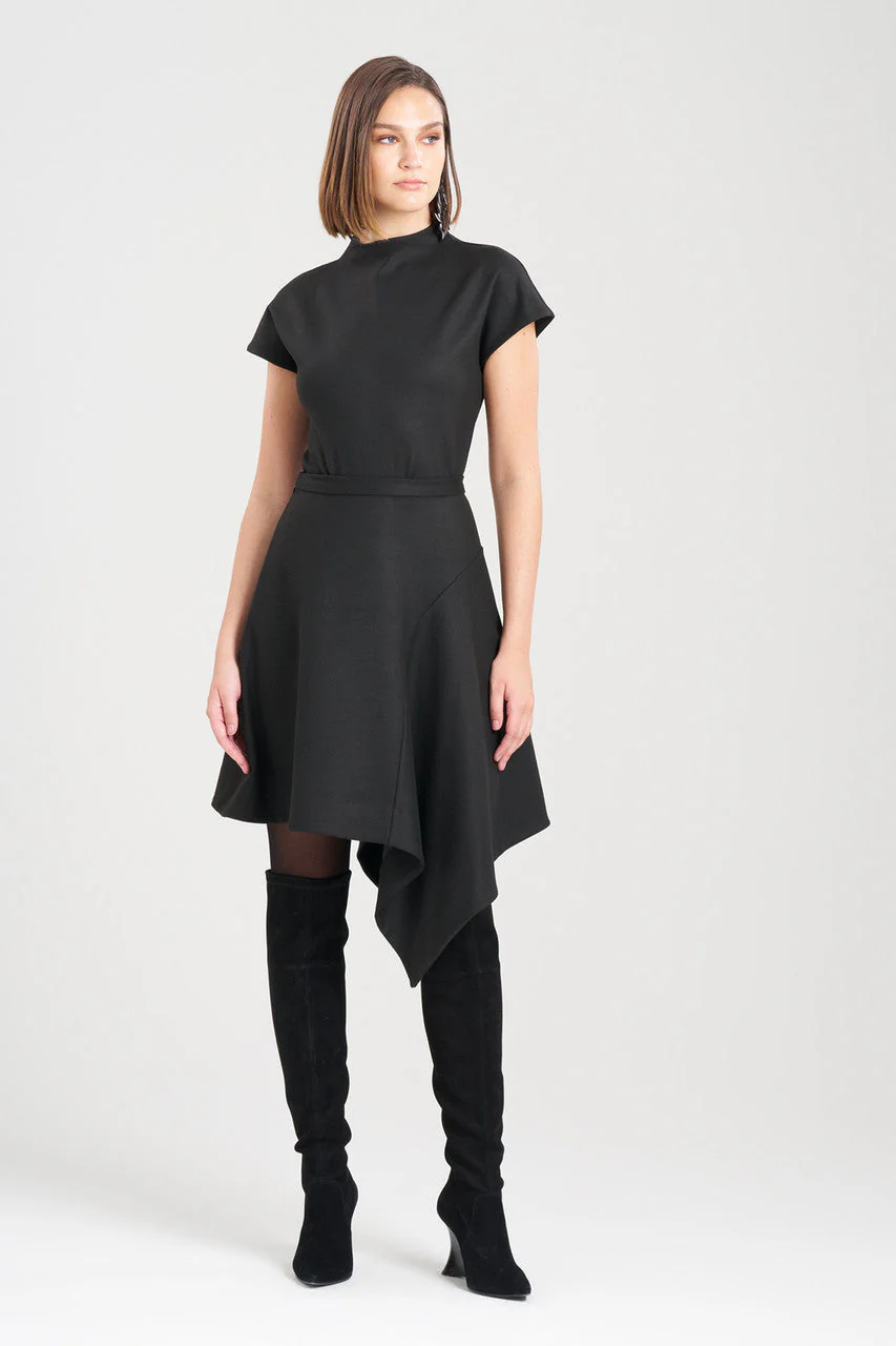 Double Jersey Asymmetric Skirt