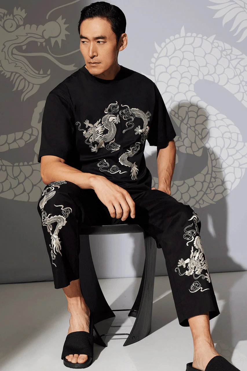 Dragon Techno Poplin Embroidered Unisex Pants