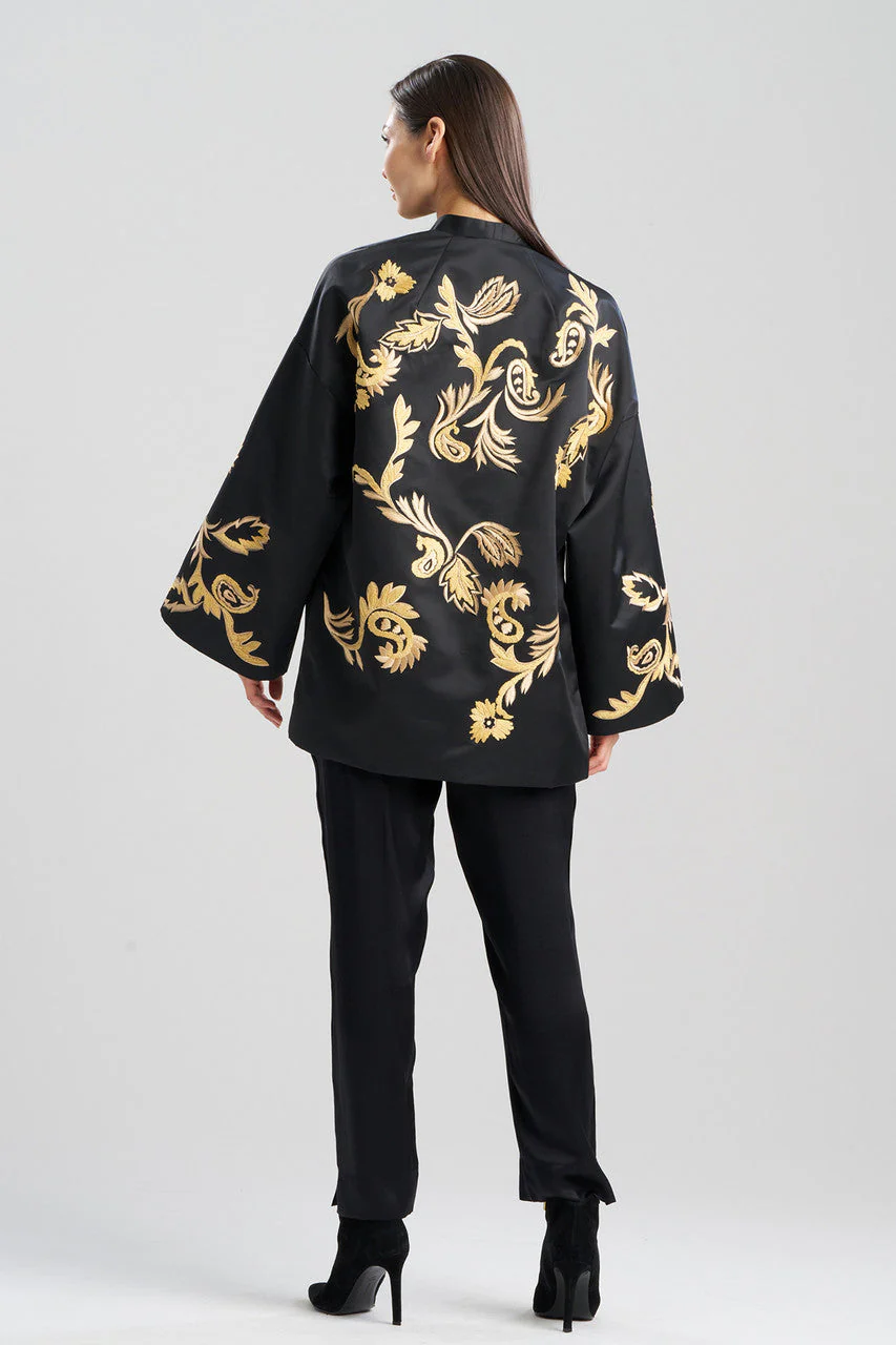 Duchess Satin Embroidered Coat - Image 3