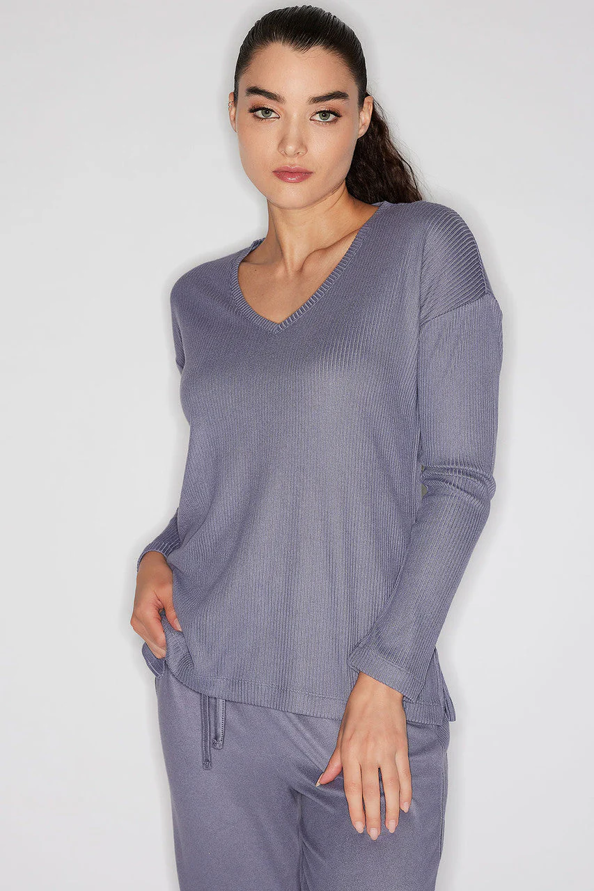 Eden Rib Knit Everywhere V-Neck Top