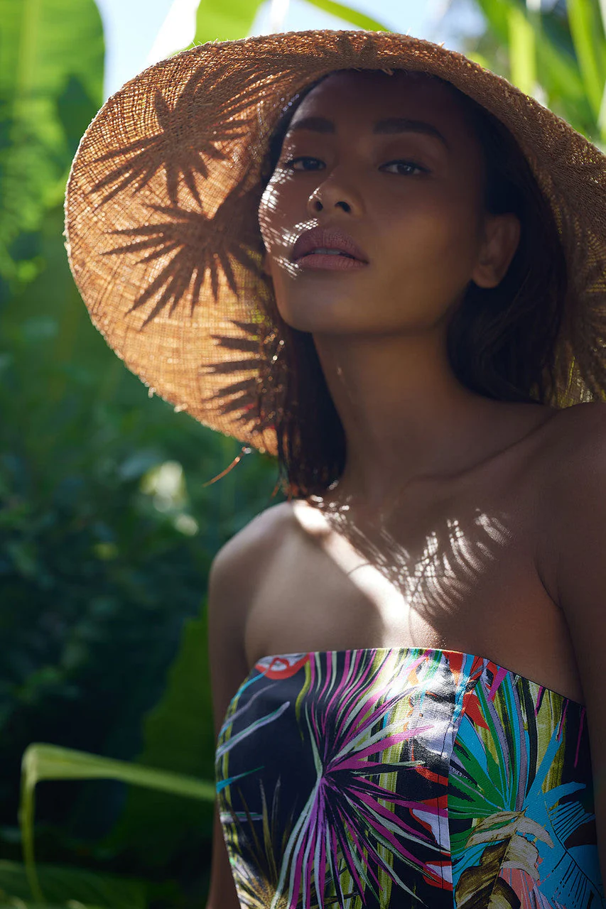 El Nido Cotton Poplin Belted Romper - Image 4