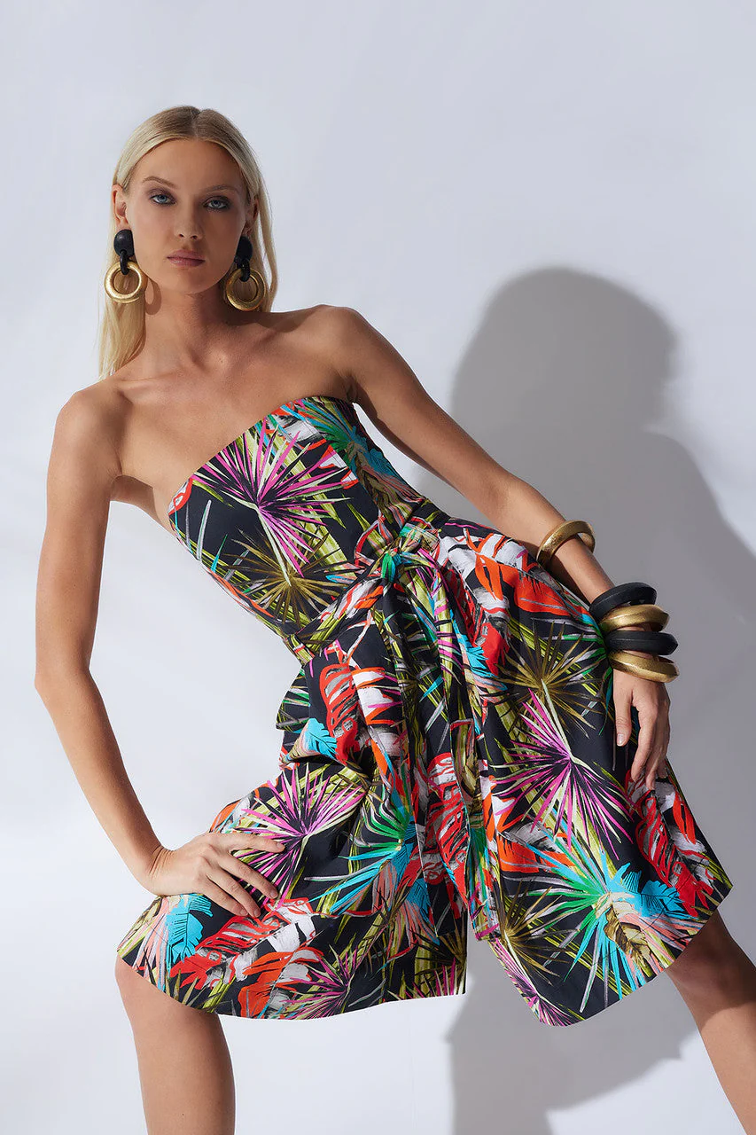 El Nido Cotton Poplin Belted Romper - Image 5