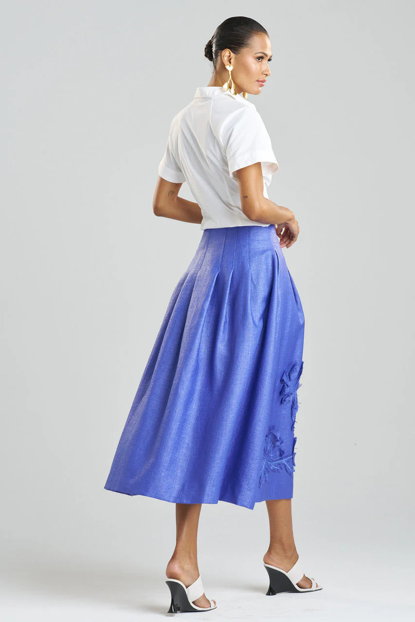 Embellished Raffia Maxi Skirt - Image 2