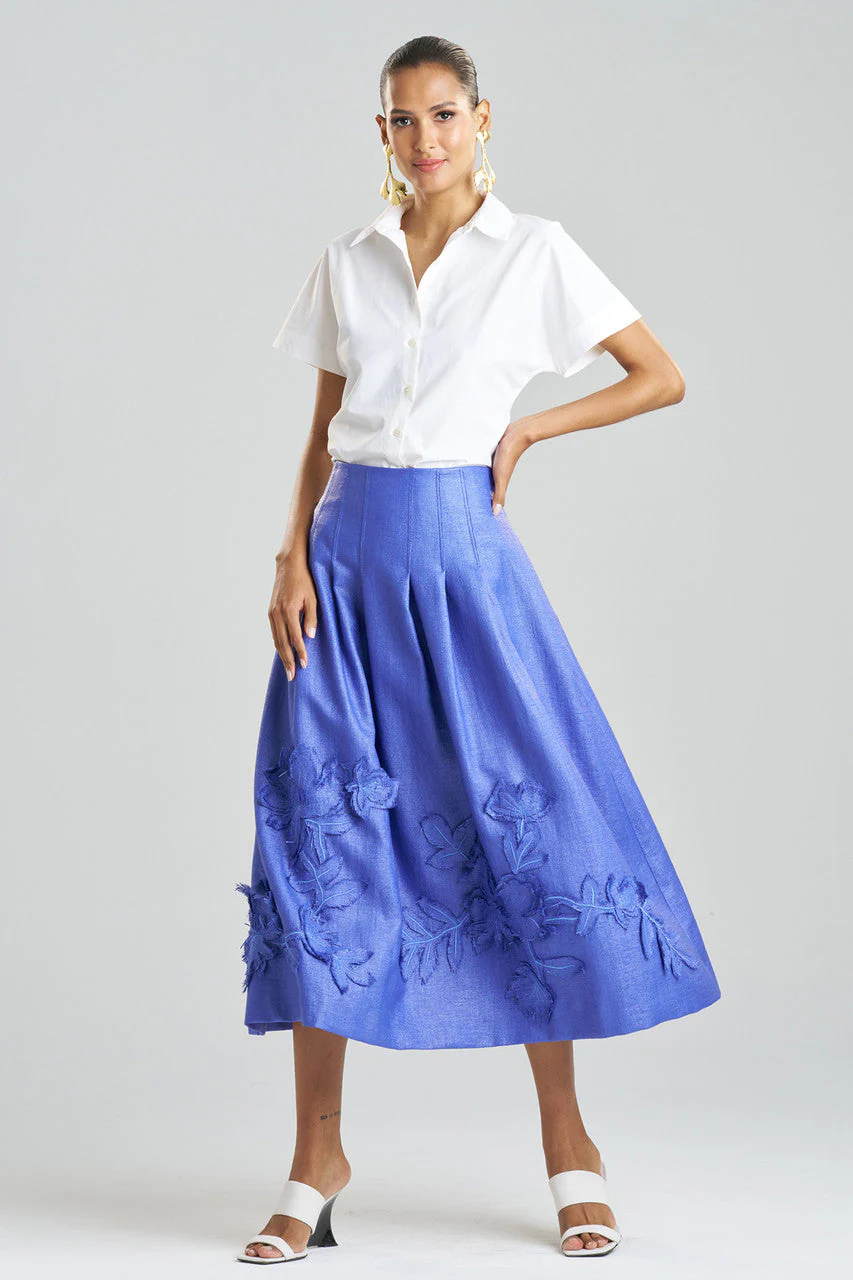 Embellished Raffia Maxi Skirt - Image 3