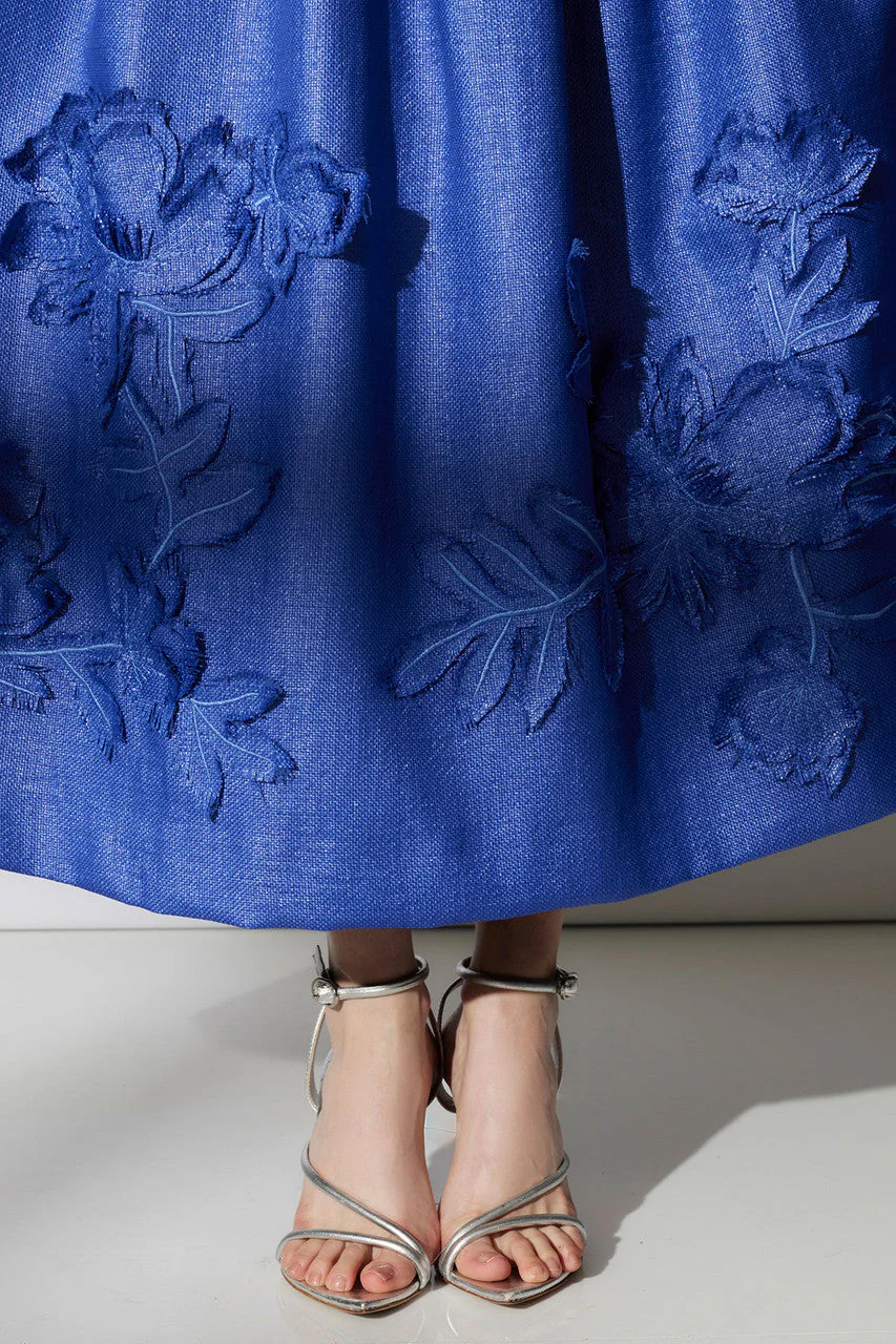 Embellished Raffia Maxi Skirt - Image 4