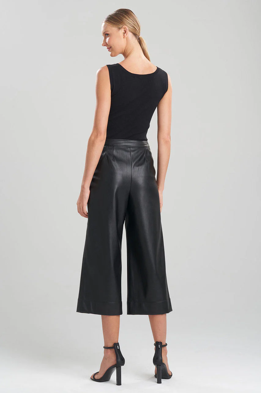 Faux Lambskin Crop Pants - Image 5
