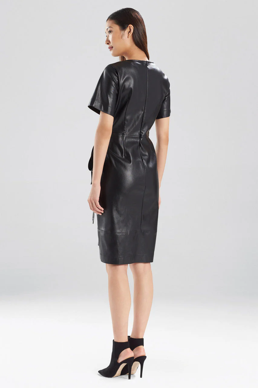 Faux Leather Apron Dress - Image 3