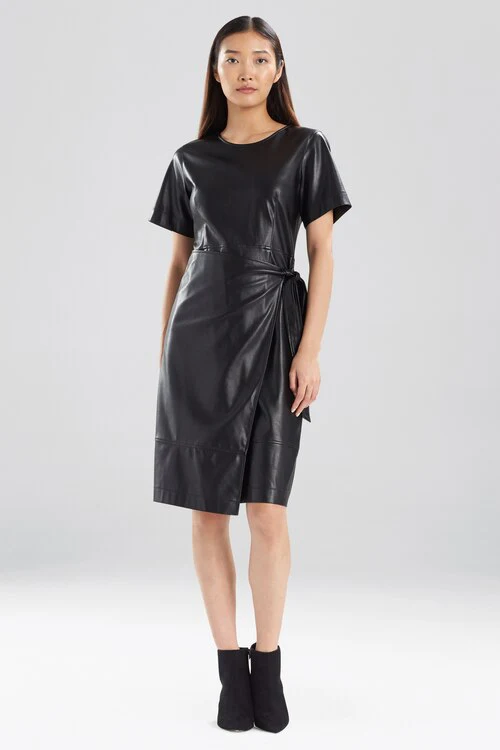 Faux Leather Apron Dress - Image 4