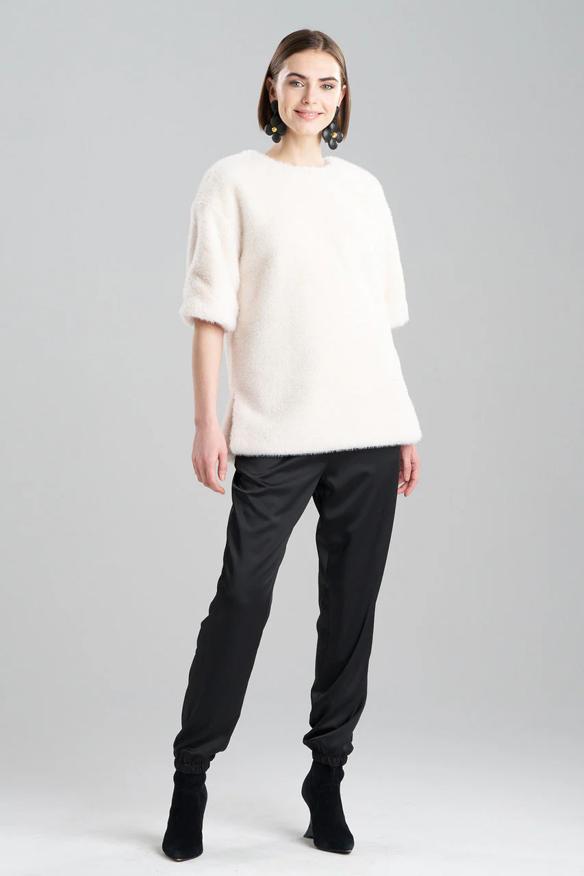 Faux Mink T-Shirt Top - Image 2
