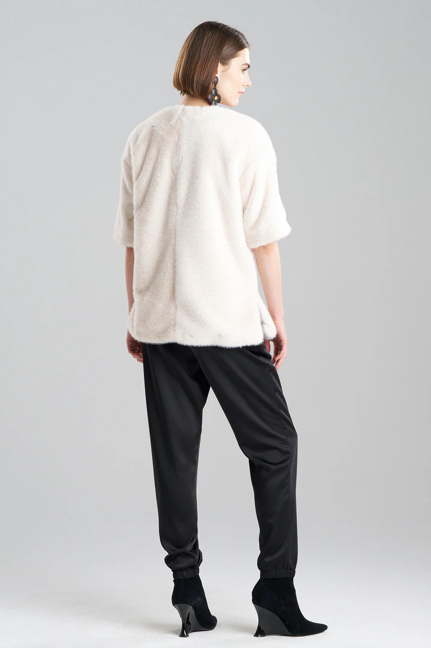 Faux Mink T-Shirt Top - Image 3